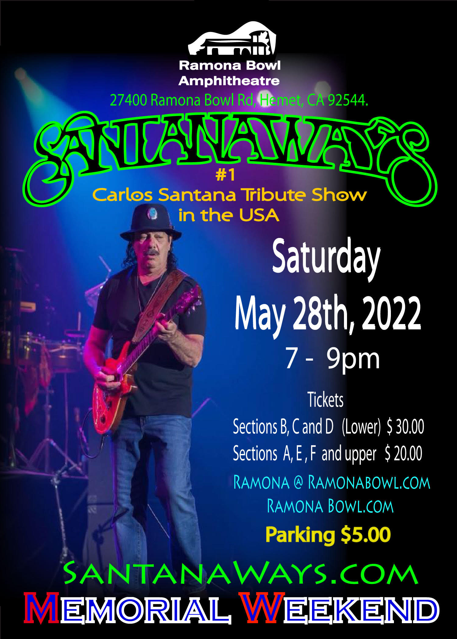 Santanaways @ Ramona Bowl Amphitheatre | Hemet | California | United States