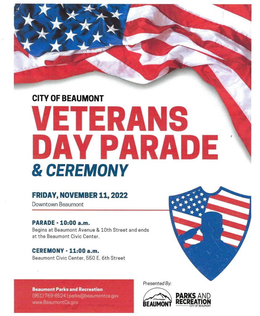 Veteran's Day Parade @ Beaumont, CA | Beaumont | California | United States