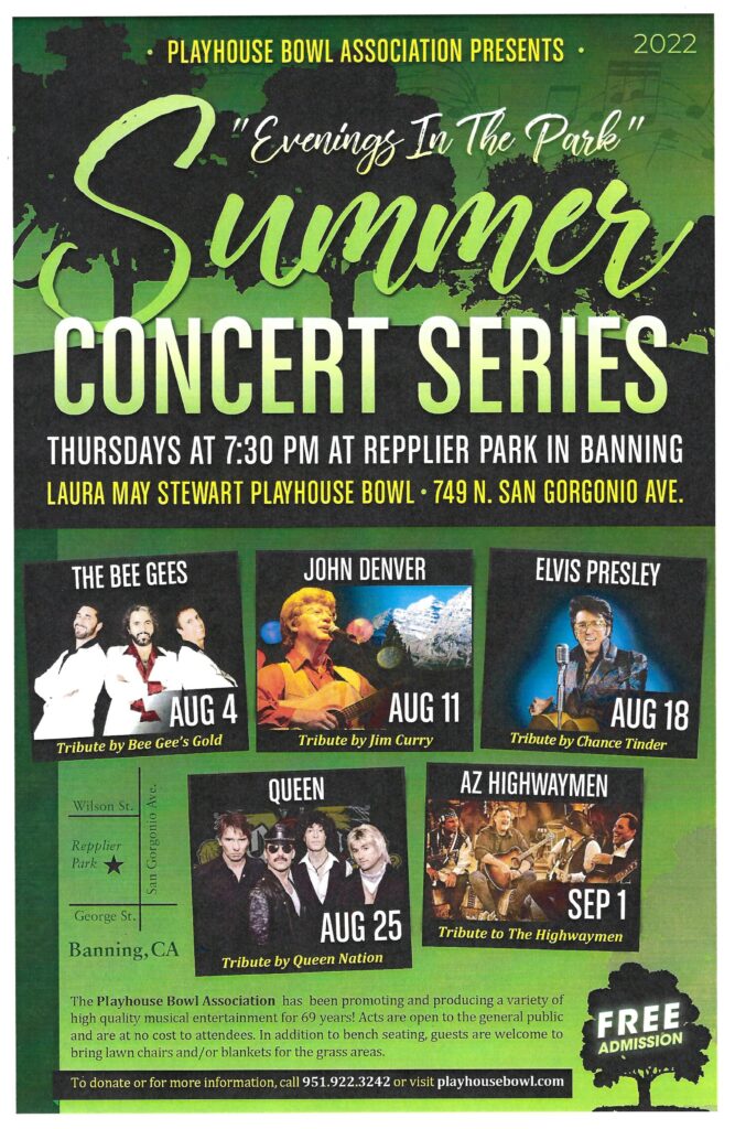 Summer Concert Series - Banning @ Repplier Park | Banning | California | United States