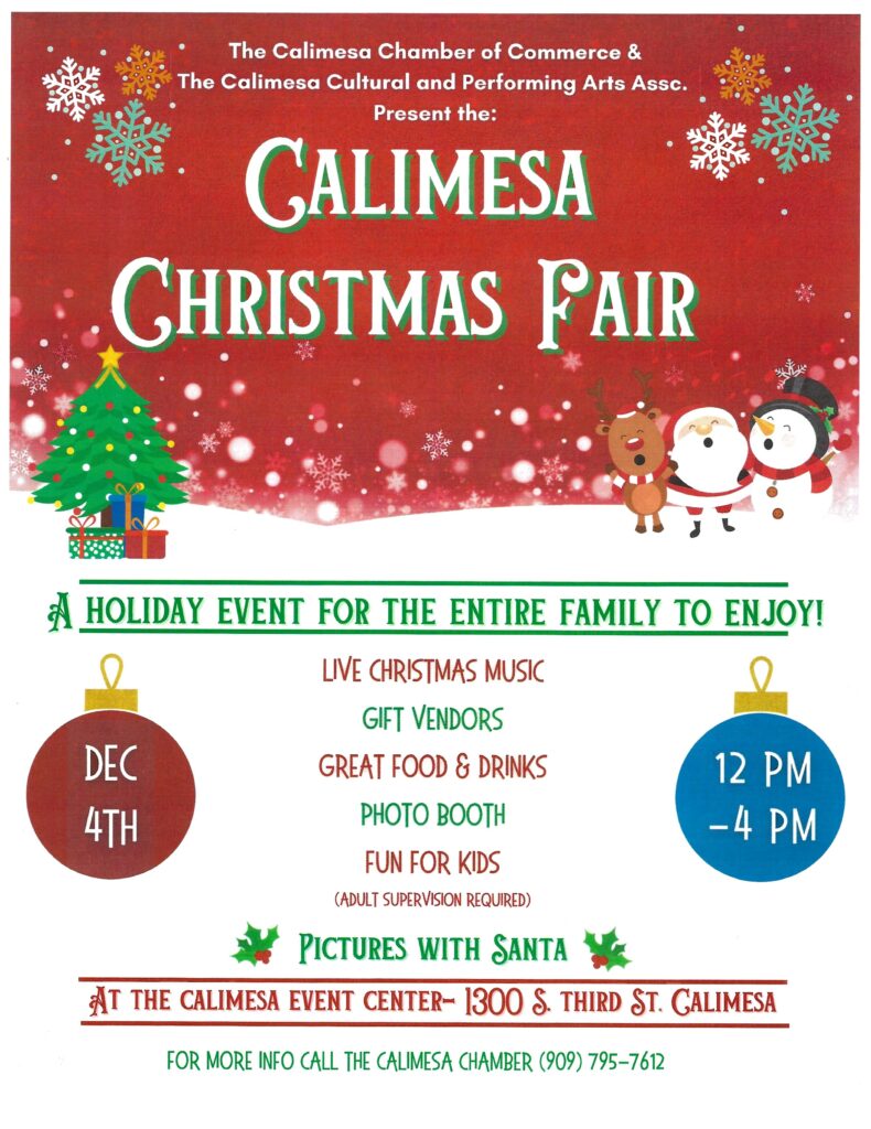 Calimesa Christmas Fair @ Calimesa Event Center | Calimesa | California | United States