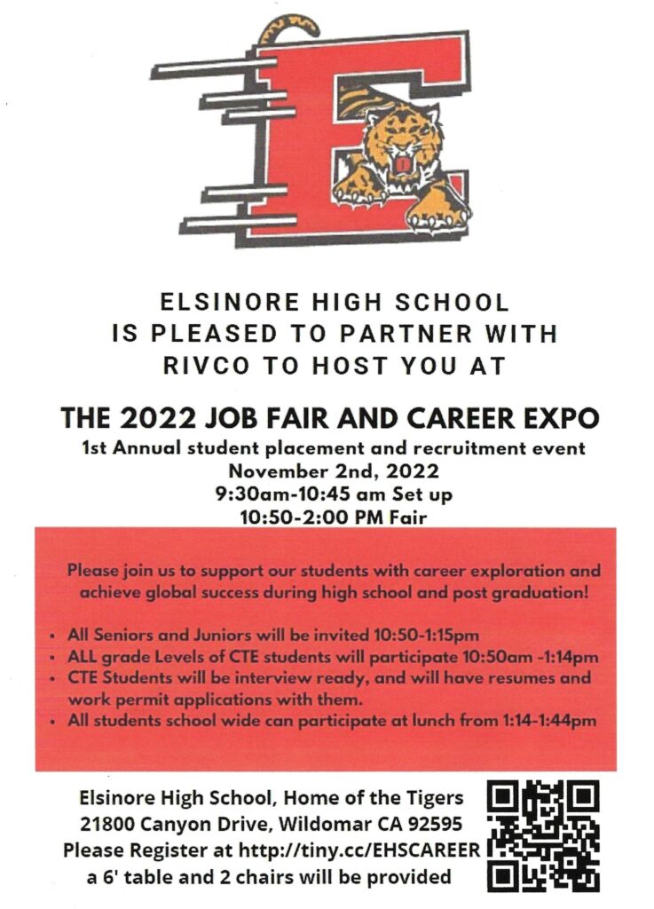 Job Fair Elsinore High School @ Elsinore High School | Wildomar | California | United States