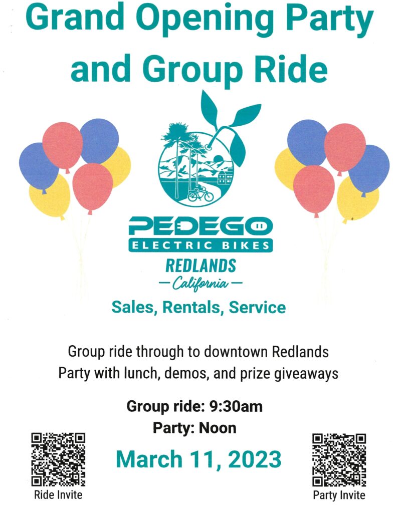 Pedego Grand Opening & Group Ride @ Pedego Electric Bikes