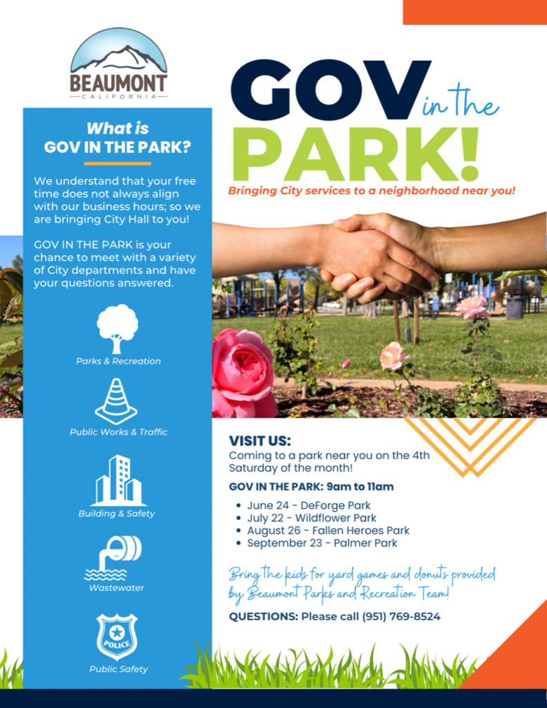 Gov in the Park @ Palmer Park | Beaumont | California | United States