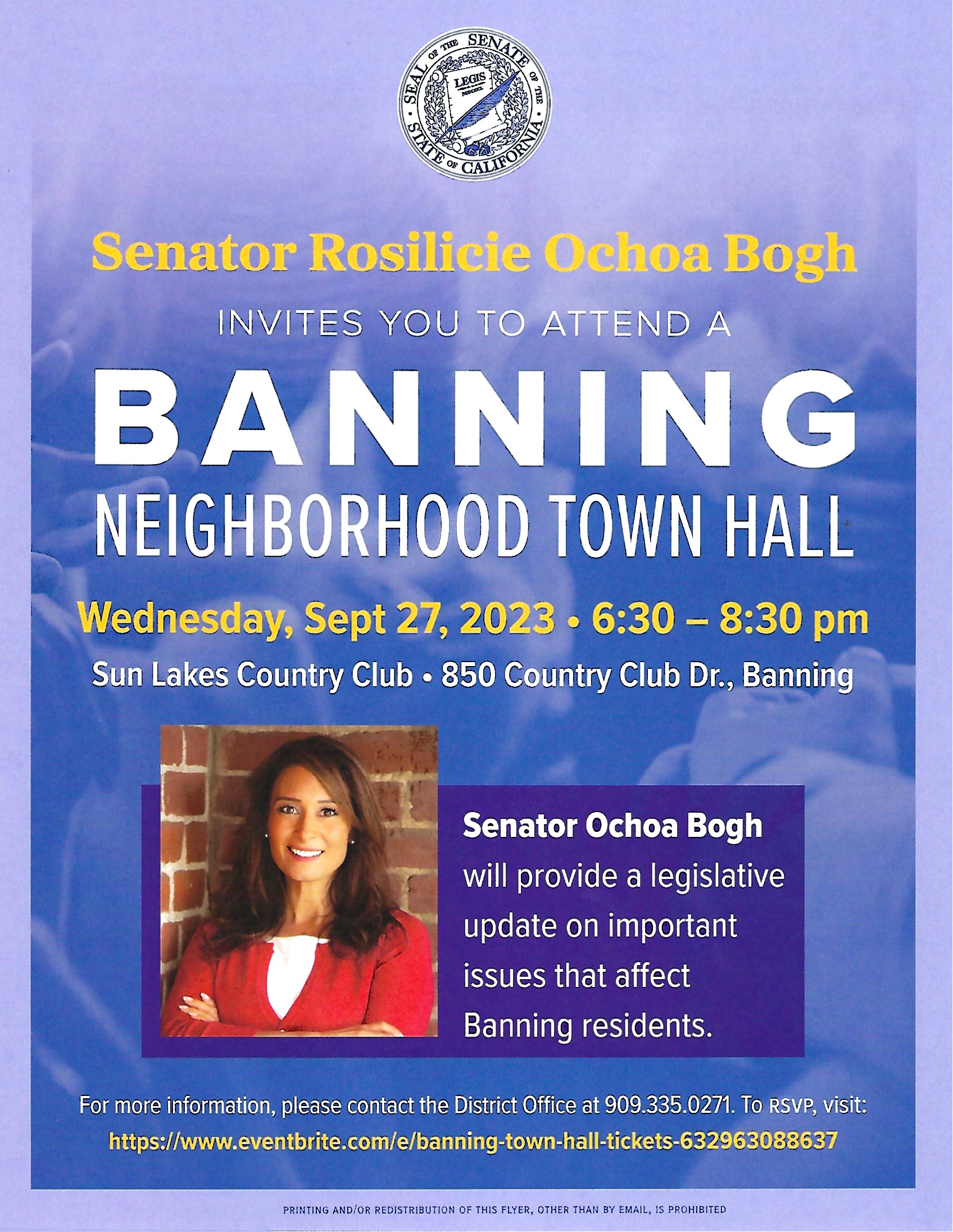 Banning Neighborhood Town Hall @ Sun Lakes Country Club | Banning | California | United States