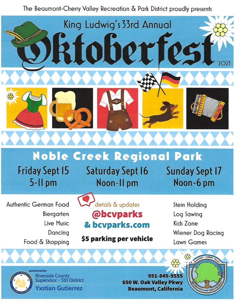 Oktoberfest @ Noble Creek Regional Park | Beaumont | California | United States