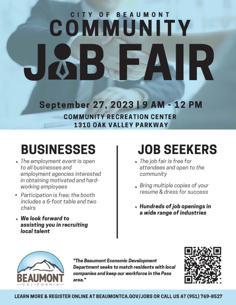 Community Job Fair @ Community Recreation Center | Beaumont | California | United States