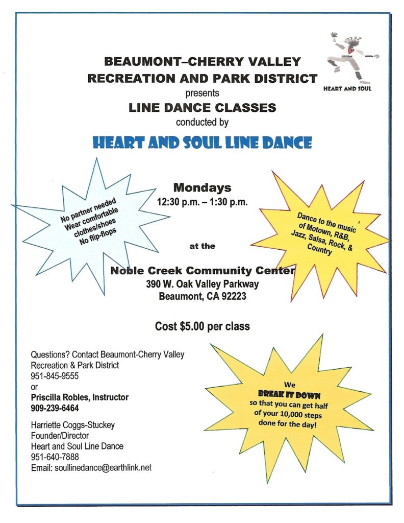 Line Dance Classes @ Noble Creek Community Center | Beaumont | California | United States