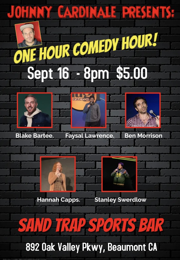 Comedy Hour - Sand Trap Sports Bar & Grill @ SandTrap Sports Bar & Grill | Beaumont | California | United States