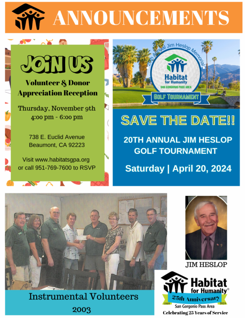 20th Annual Jim Heslop Golf Tournament @ Beaumont, CA | Beaumont | California | United States