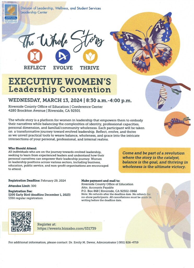 Executive Women's Leadership Convention @ Riverside County Office of Education, Conference Center | Riverside | California | United States