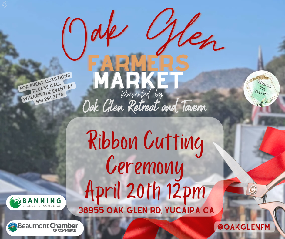 Where's the Event? Ribbon Cutting Ceremony @ Oak Glen Retreat & Tavern