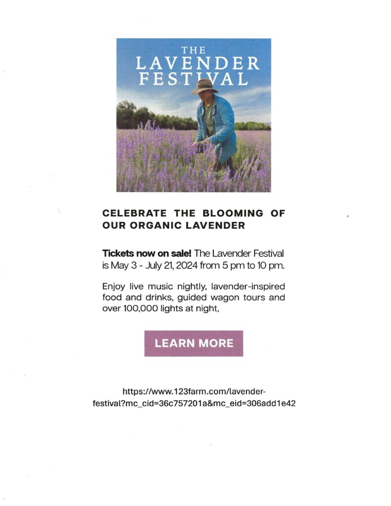 Lavender Festival Begins... @ 123 Farm