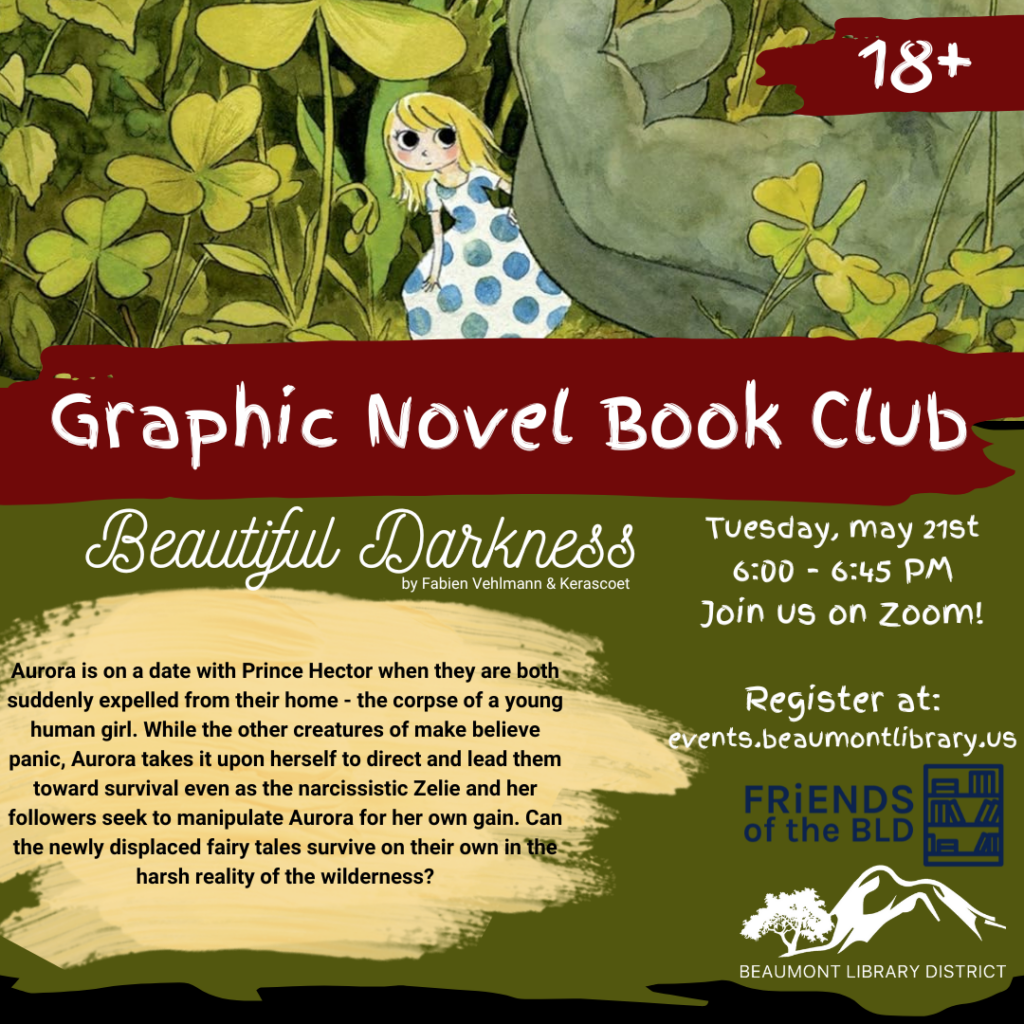 Graphic Novel Book Club @ Zoom Meeting | Beaumont | California | United States