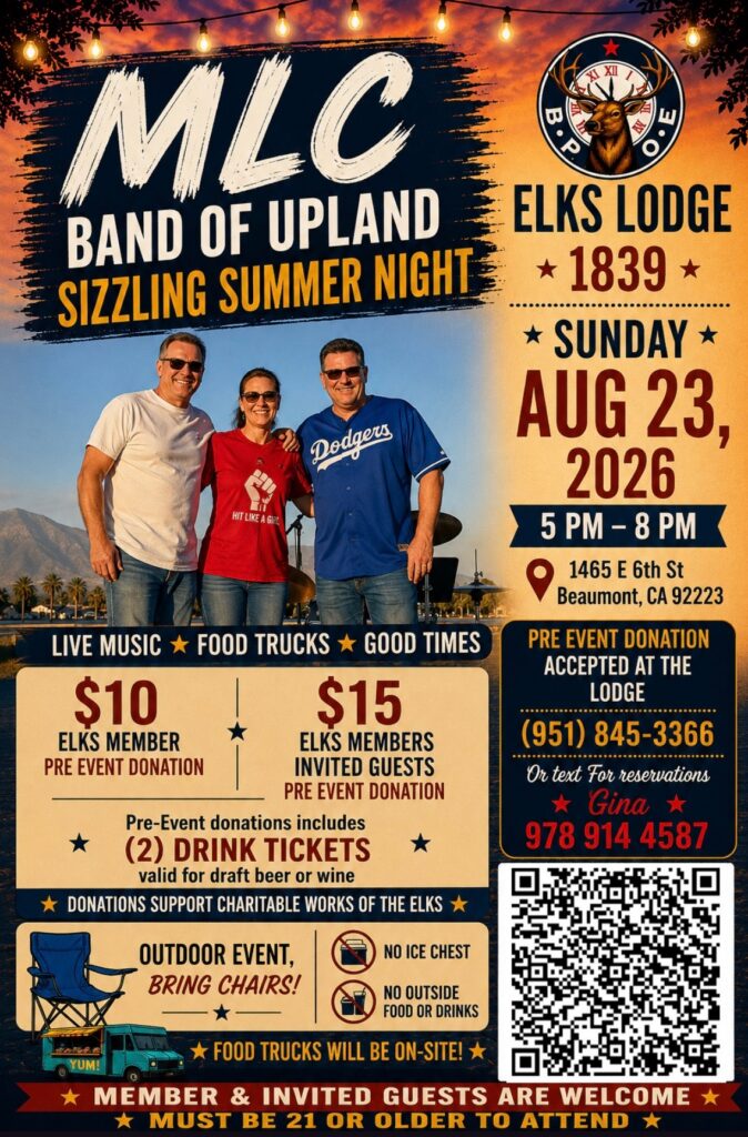 Band of Upland: Sizzling Summer Night @ Elks Lodge 1839